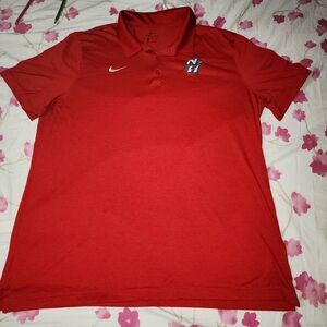Nike Red Polo with Embroidered Logo